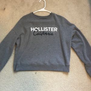 Hollister California long sleeve gray crew neck